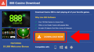 888 Casino Download Step 1
