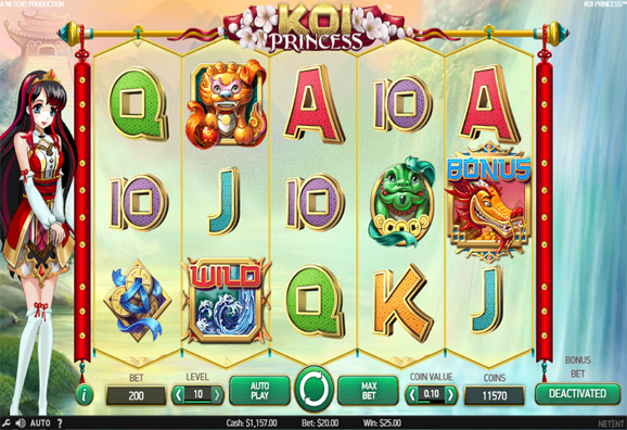 888 Casino Koi Princess Slot