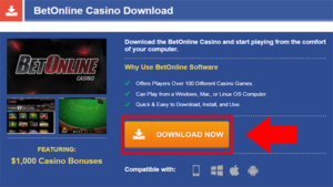 BetOnline Casino Download Step 1