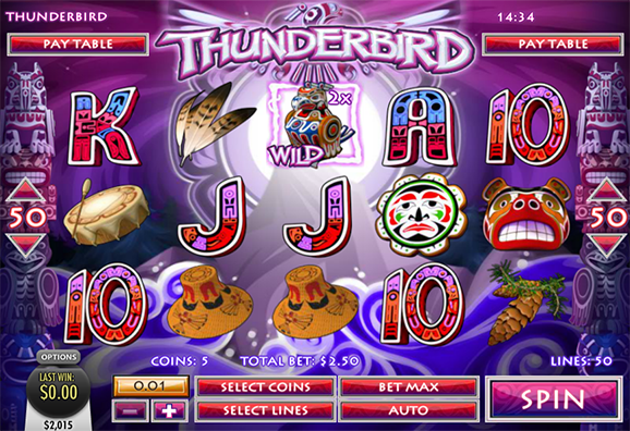 Bovada Casino Thunderbird Slot