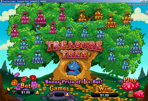 Cool Cat Casino Treasure Tree