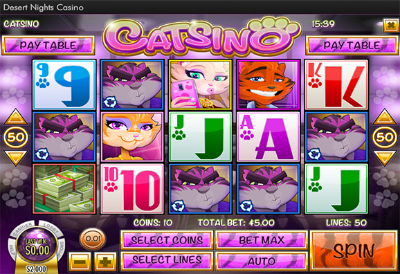 Desert Nights Casino Catsino Slot