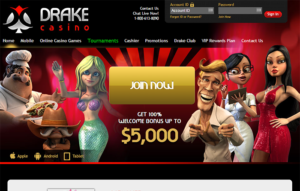 Drake Casino home page
