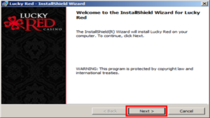 lucky red casino download step 2