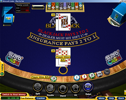 Sloto Cash Casino Blackjack