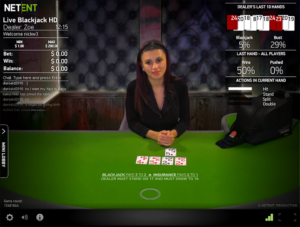 Gday Casino live dealer blackjack