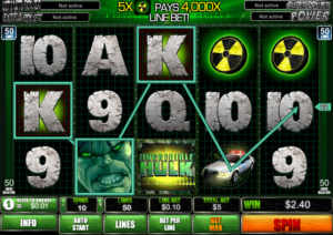 The Incredible Hulk slot machine