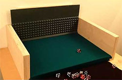 Craps dice control table