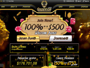 Golden Lion Casino website