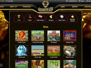 Golden Lion casino games