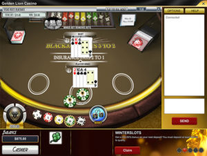 Online Blackjack at Golden Lion Casino