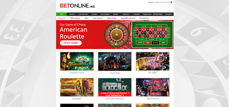 BetOnline Casino Casino Instant Download