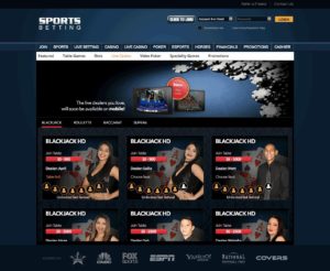 Sportsbetting Live Dealer Page