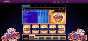 Jackpot City Casino Video Poker Game