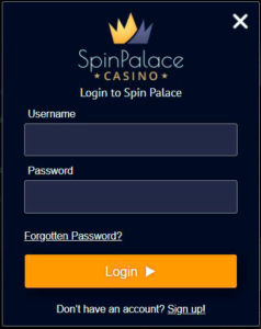 spin palace casino login 