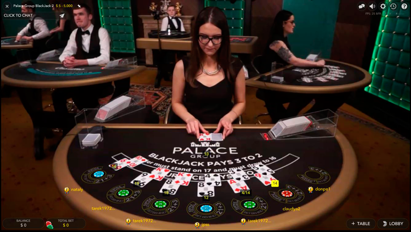live dealer spin palace casino