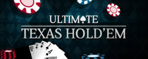 Real Money Ultimate Texas Hold'em Banner with Chips