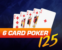 6 Card Poker 1-2-5 Logo