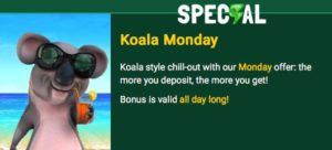 Fair Go Casino Koala Monday Bonus