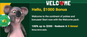 Fair Go Casino $1000 Welcome Bonus
