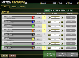 Virtual Racebook 3D - Betonline Casino