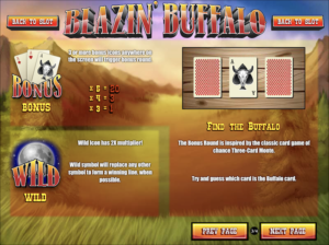 Blazin Buffalo Bonus and Wild