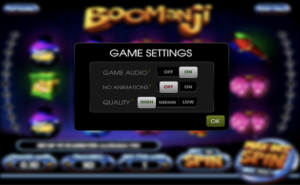 Boomanji Game Settings