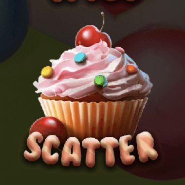 Delicious Candies Pink Cupcake Scatter Symbol