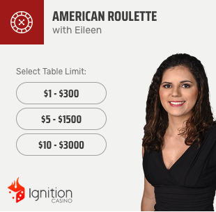 Ignition Casino Live Dealer Roulette
