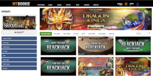 MyBookie Casino Account Home page