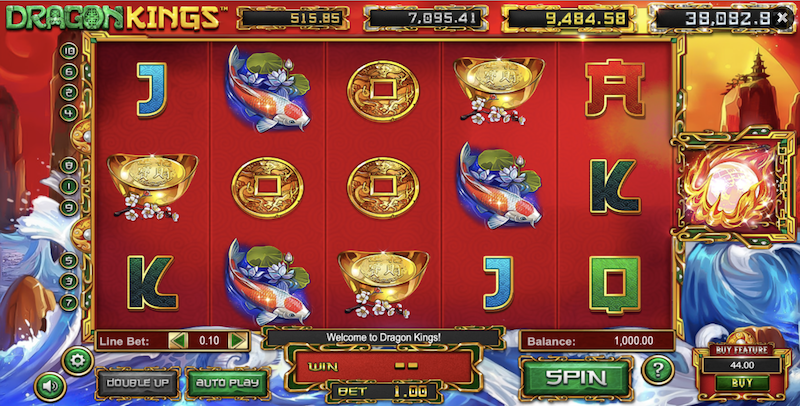 MyBookie Casino Dragon Kings Slot Game
