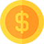 Bonus Icon Coin with Dollar Sign