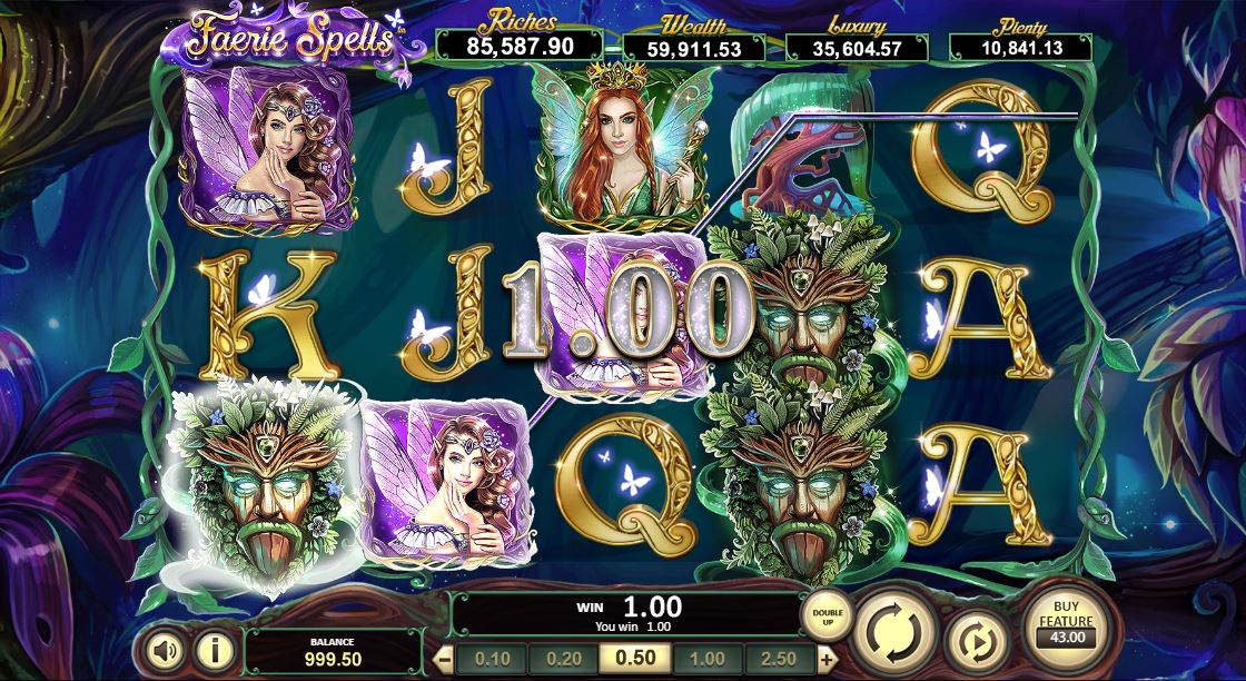Faerie Spells Slot Game View