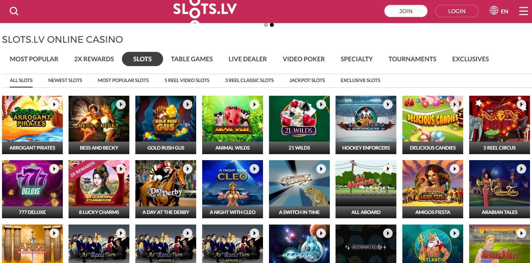 Slots.lv Online Slot Games