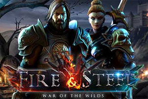 Fire and Steel Slot Logo