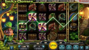 Lucky Clovers Online Slot Game Board