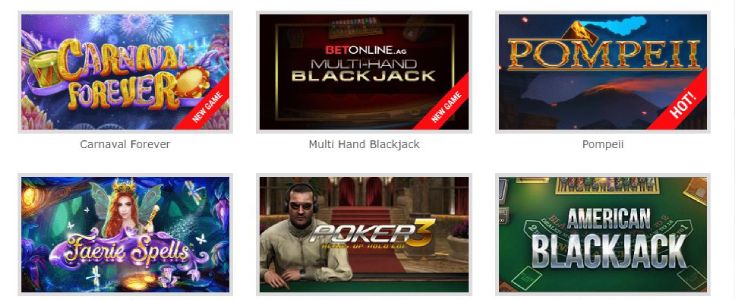 Play BetOnline Online Casino Games