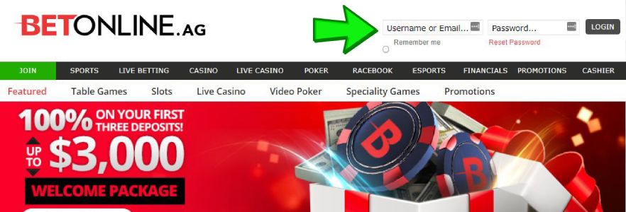 Sign Up at Online Casino