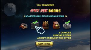 Space Traders Space Junk Bonus Round