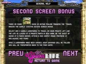 Glam Life Second Screen Bonus