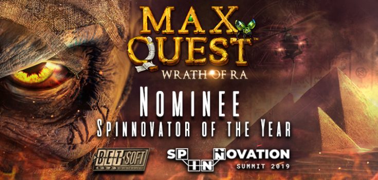 Max Quest Wrath of Ra Spinnovator Award