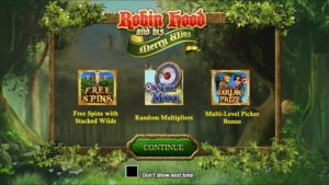 Robin Hood Slot Splash Screen