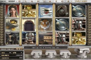 Gladiator Slot Game Dashboard