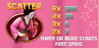 Secrets of a Geisha Online Slot Scatter Symbol