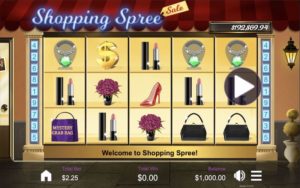 Shopping Spree Slot Game Dashboard