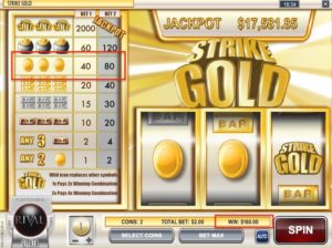 Strike Gold Progressive Slot Hi Win Multiplier Wild