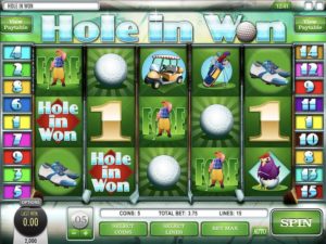 Hole in Won Slot Game Dashboard
