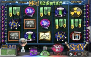 Mad Scientist Slot Game Dashboard