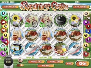 Summer Ease Online Slot Game Dashboard
