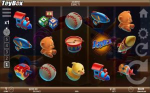 Toy Box Online Slot Game Board